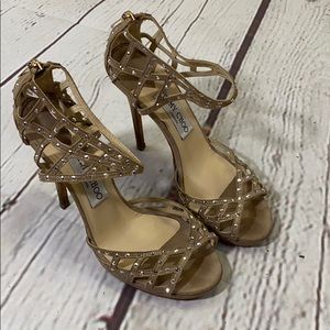 Crystal Tan Jimmy Choo Heels